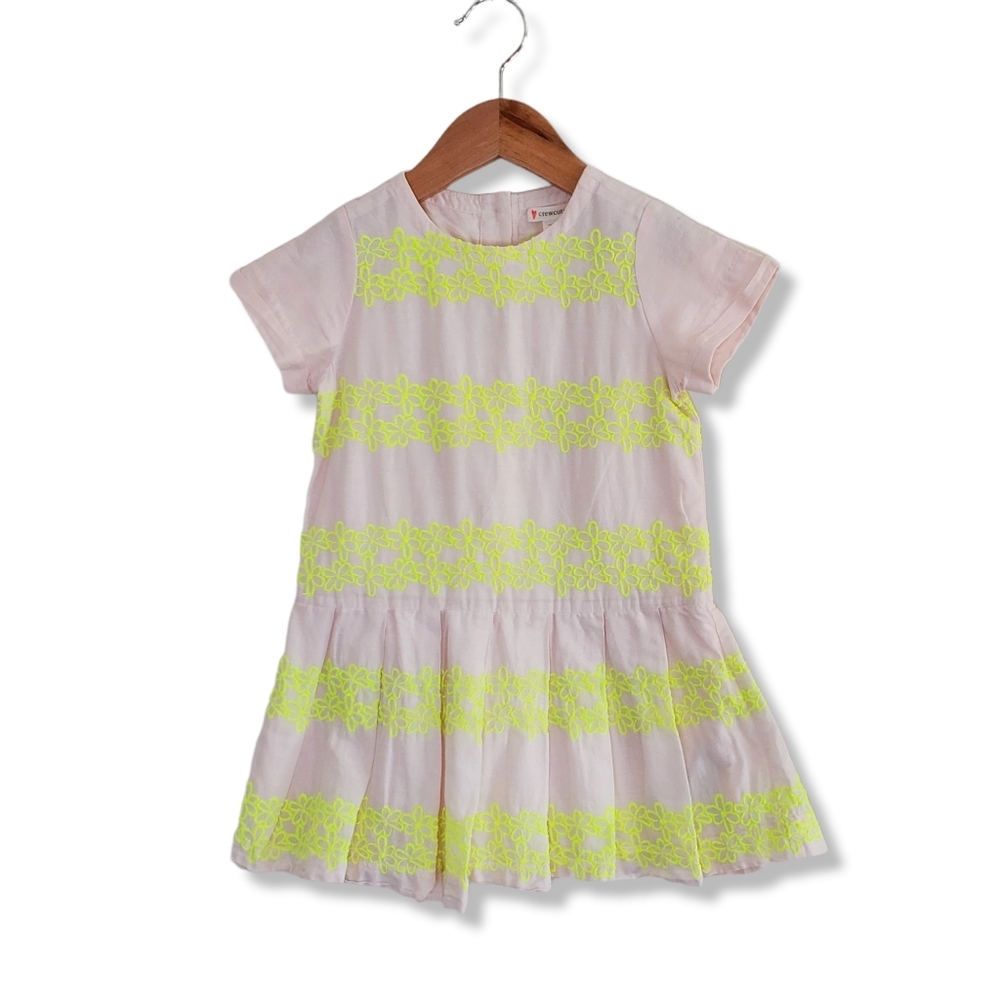 Crewcuts J. Crew Cotton Embroidered Floral Daisy Dress Size 4